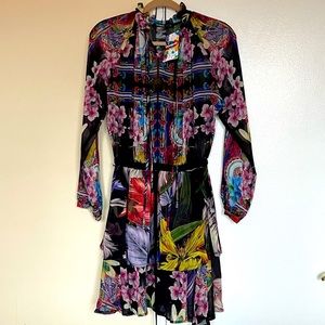 DESIGUAL M. Christian Lacroix Orchid Dress In Black